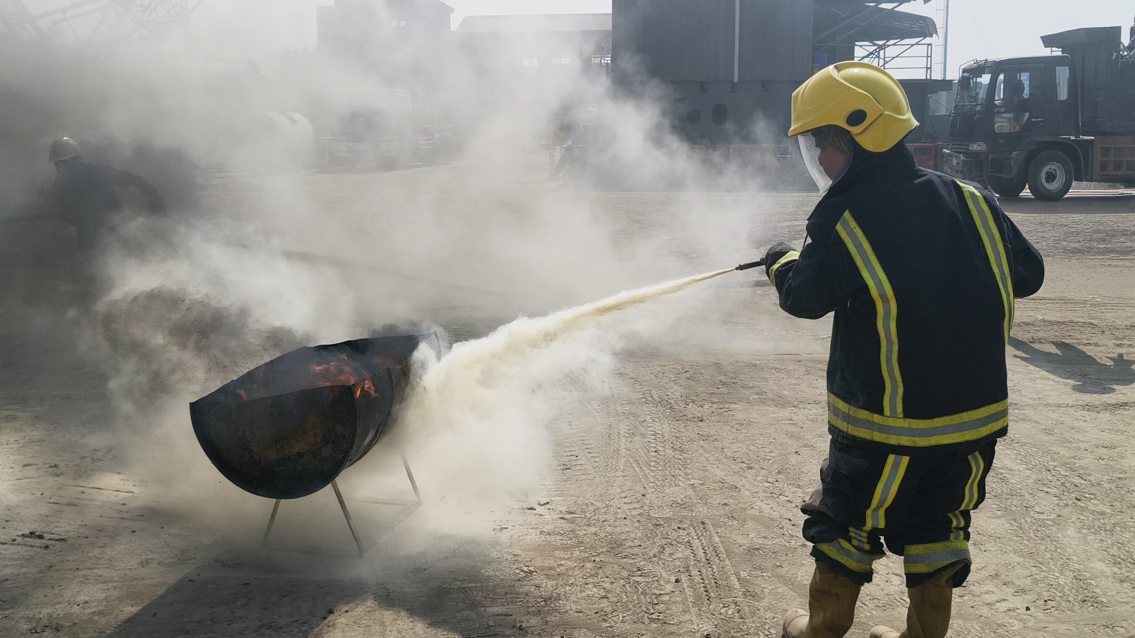 Yard Fire Drill