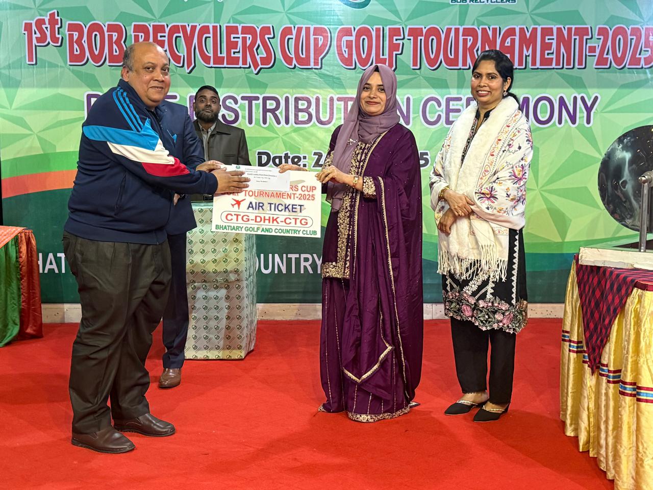 Golf Tournament Prize Giving Ceremony