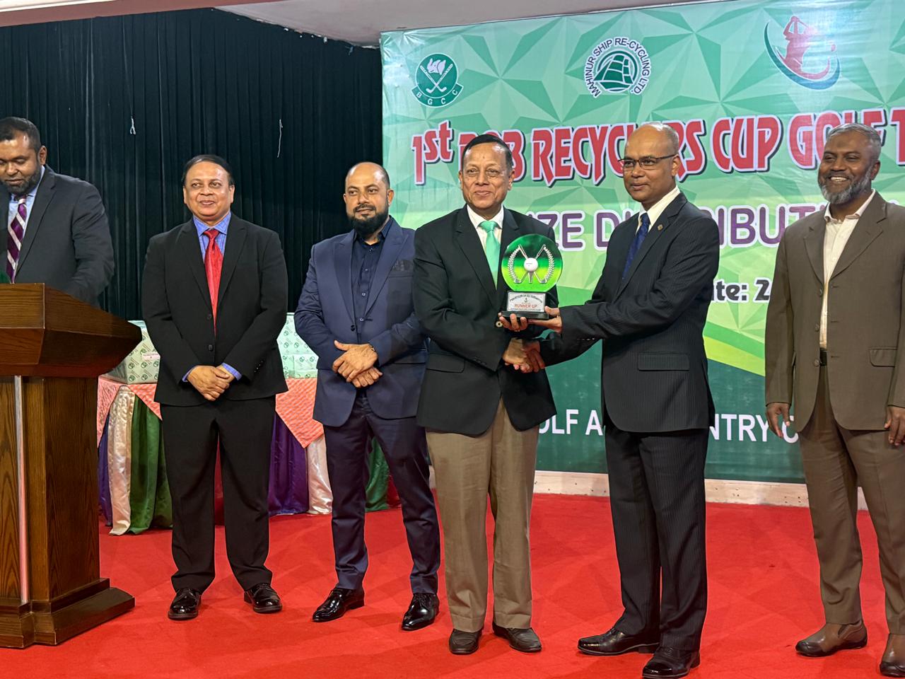 Golf Tournament Prize Giving Ceremony