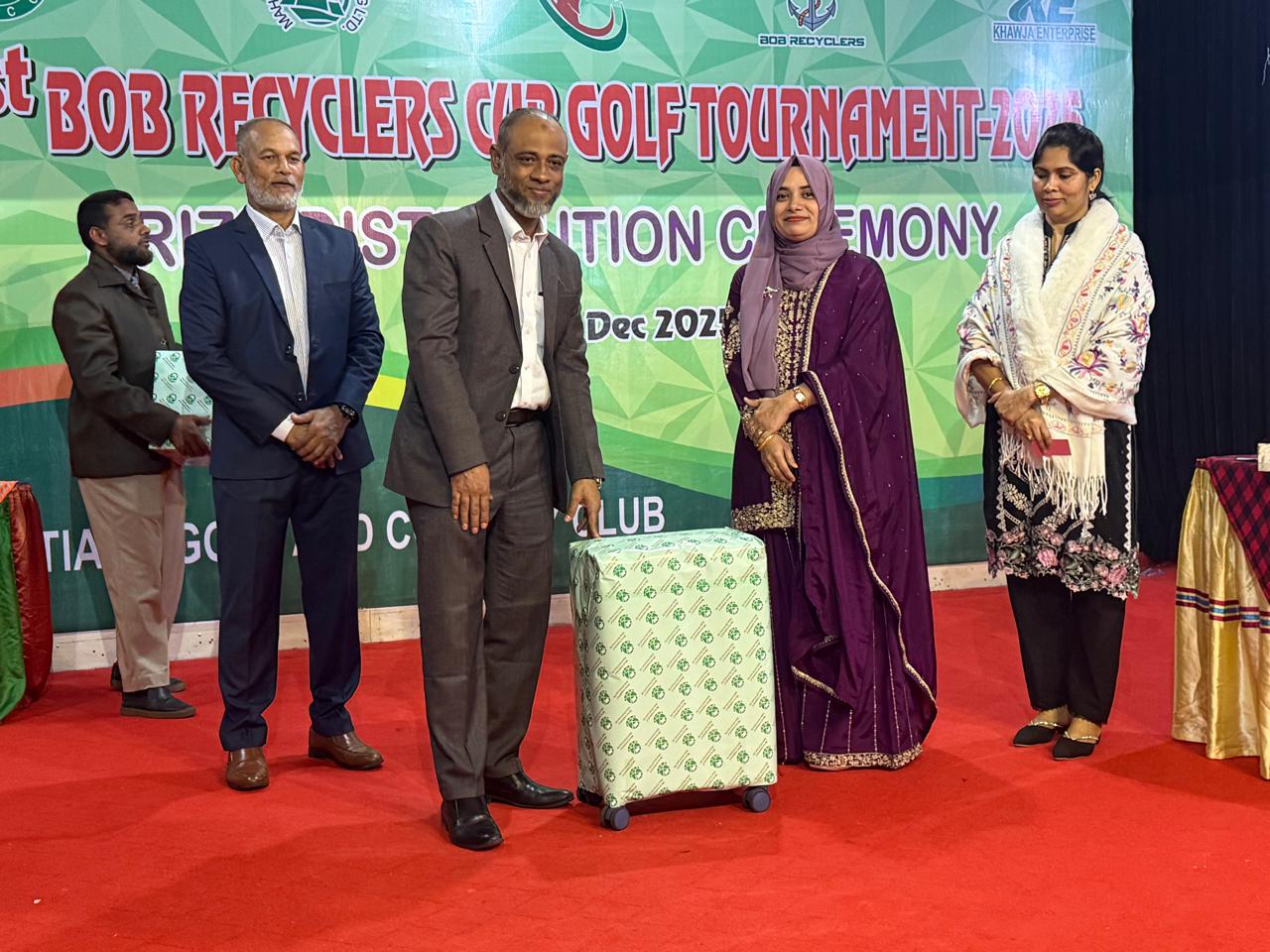 Golf Tournament Prize Giving Ceremony